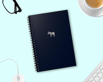 Donkey Journal Spiral Notebooks, Cute Donkey Journal, Gift for Donkey Lover Friend Notebook, Cute Donkey Notebook Journal, Fun Donkey Journa