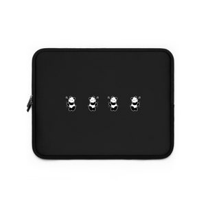 Panda Laptop Sleeve, Cute Panda Laptop iPad Sleeve, Panda Lover Gift, Panda iPad Case, Cute Panda MacBook Air Pro 13&quot; 15&quot; Sleeve