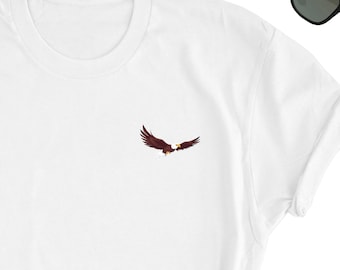Camiseta con gráfico de águila, camiseta de pájaro patriótico, regalo para amantes del águila calva americana, camiseta para fanáticos de la vida silvestre, camiseta linda de naturaleza, ropa USA Pride UNISEX