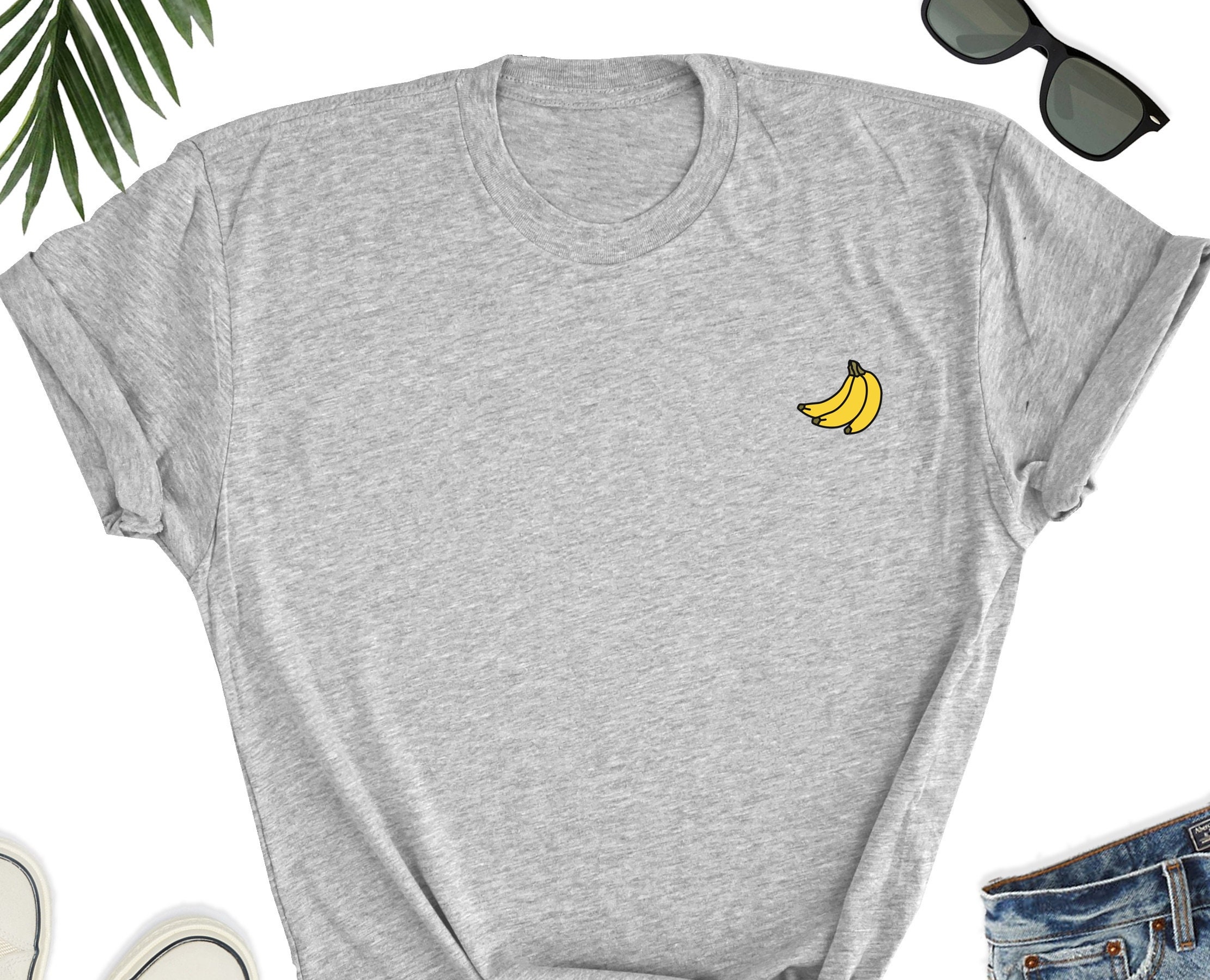 【 SATUR 】Banana Tree Graphic T-Shirt Banana Tree T Shirt | Unisex Plant Graphic Tee for Banana