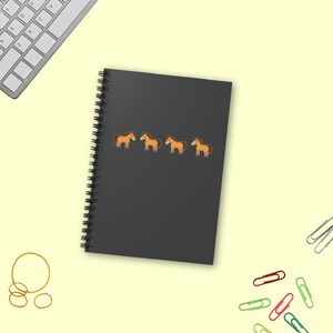 Horse Journal Spiral Notebooks, Horse Lover Journal, Gift for Horse Lover Friend Notebook, Horse Friend Notebook Journal, Horse Icon Journal