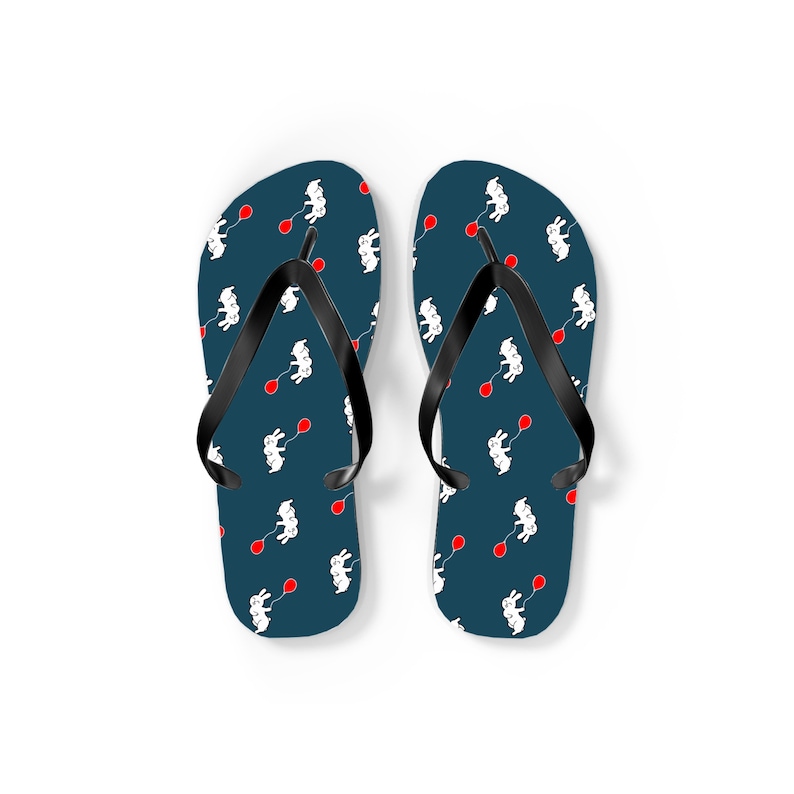 Rabbit Flip-flops, Cute Bunny Flip Flops Sandals, Rabbit Gift, Rabbit ...