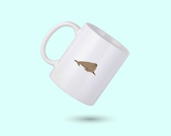Siegel Kaffeetasse, Robbe personalisierte Tasse, niedliche Robbe Kaffeetasse, Ocean-Liebhaber-Becher, Geschenk für ihn, Geschenk für sie, Mitarbeiter Geschenk