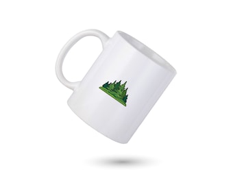Forest Coffee Mug, Forest Personalized Mug, Nature Coffee Cup, Camping Nature Lover Mug, Gift for Him, Gift for Her, Co-worker Gift