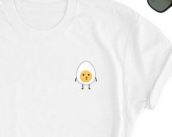 Camiseta de huevos, divertida para amantes de los huevos, divertida y bonita, regalo para amantes de los huevos, unisex.