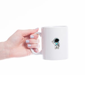 Astronaut Coffee Mug, Astronaut Personalized Mug, Cute Astronaut Coffee Cup, Fun Astronauts Mug, Gift for Him, Gift for Her, Co-worker Gift