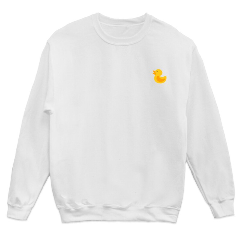 Yellow Duck Sweatshirt Cute Duck Sweater Duck Sweater Duck Etsy UK