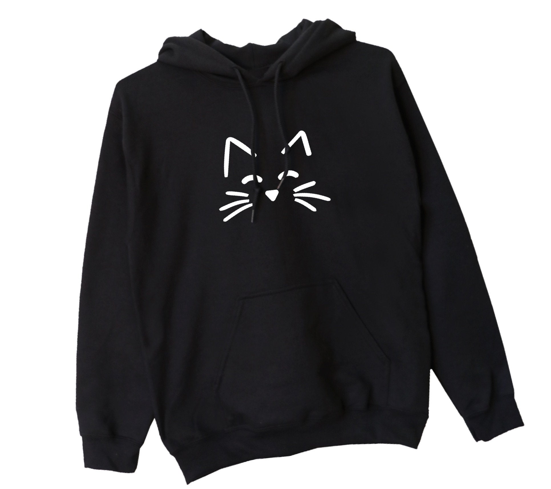 Cat face hoodie discount