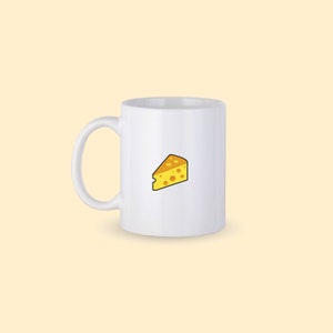 Käse-Kaffee-Tasse, personalisierte Käse-Becher, benutzerdefinierte Kaffeetasse, Käse-Becher, Käse-Kaffee-Tasse, Geschenk für Käse-Liebhaber-Freund-Becher, Käse-Geschenk