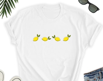 Camiseta de limón, linda camiseta para amantes del ícono del limón, camiseta de limón, camiseta de regalo para amantes del ícono del limón, camiseta de limón, regalo para amigos amantes de los limones UNISEX Sh