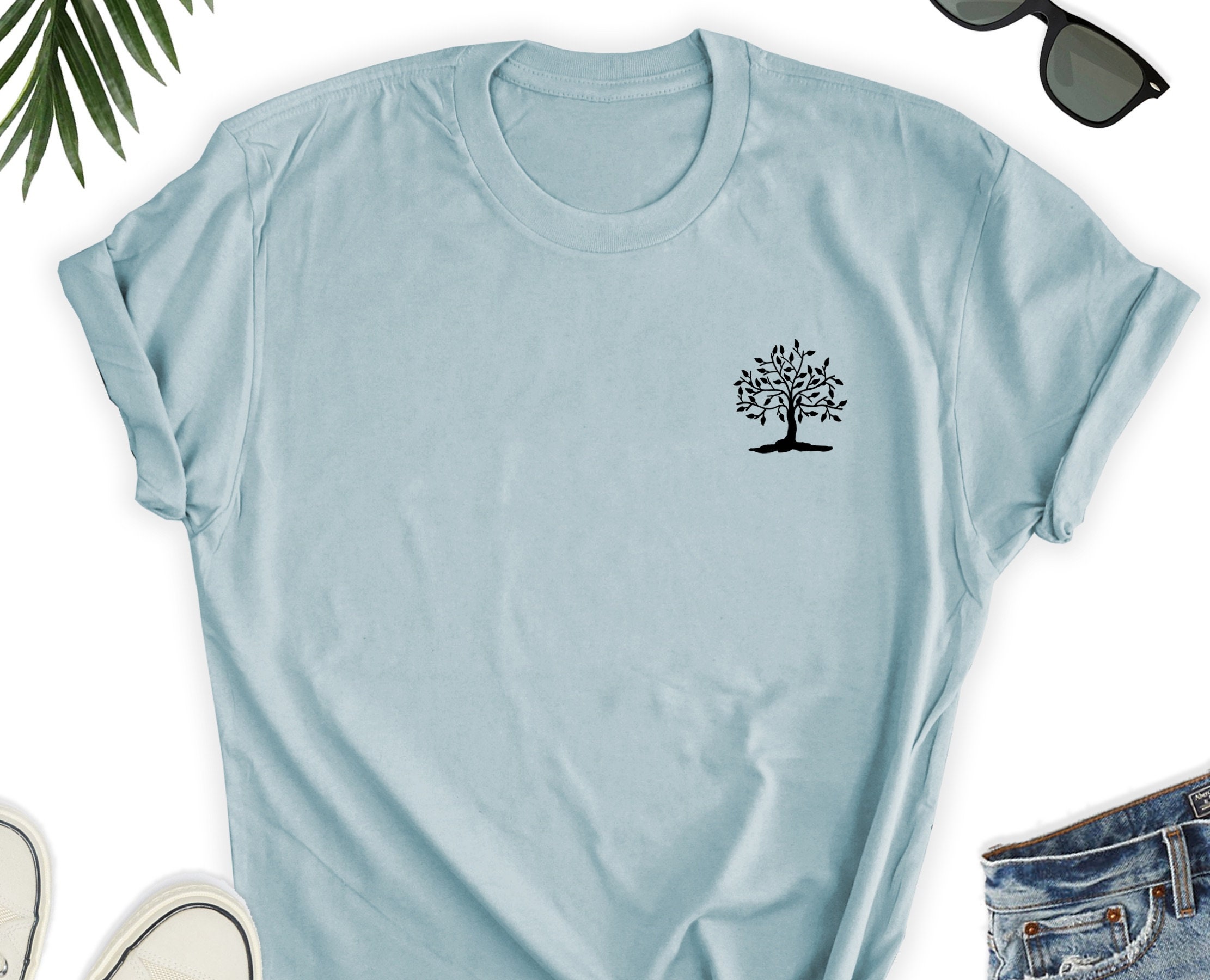 Tree Icon Shirt Tree Shirt Cute Tree Shirt Minimalist Tree | Etsy