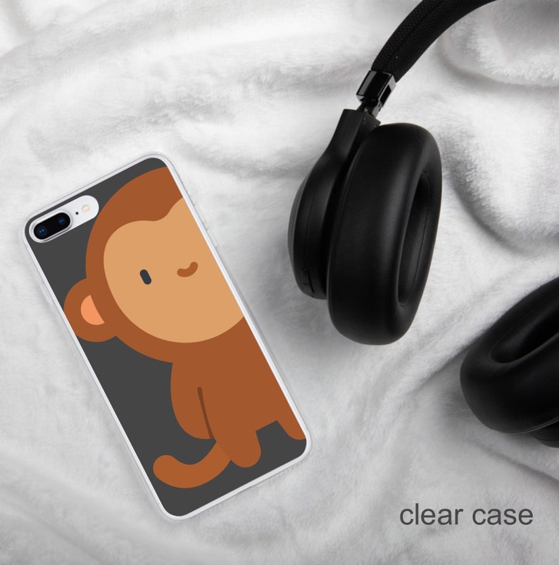Monkey Iphone Case // Cute Monkey Case // Samsung Case // Etsy