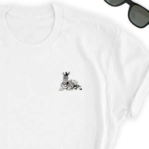 Cute Zebra Shirt // Funny Baby Zebra Lover T-Shirt // Baby Zebra Lover Tee // Little Zebra Top // Zebra Gift // Zebra