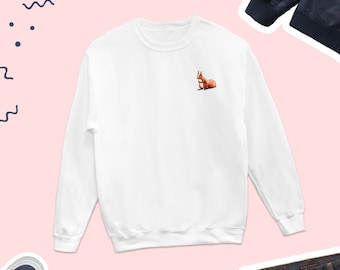 Squirrel Sweatshirt, Squirrel Icon Sweater, Squirrel Crewneck, Squirrel Top Gift, Cute Squirrel Gift, UNISEX SWEATSHIRT