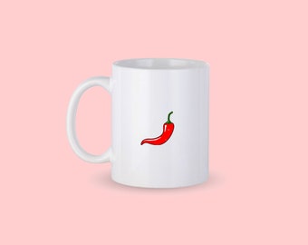 Chili Pepper Coffee Mug, Chili Pepper Personalized Mug, Chilies Chilis Coffee Cup, Spicy Mug, Gift for Him, Gift for Her, Co-worker Gift