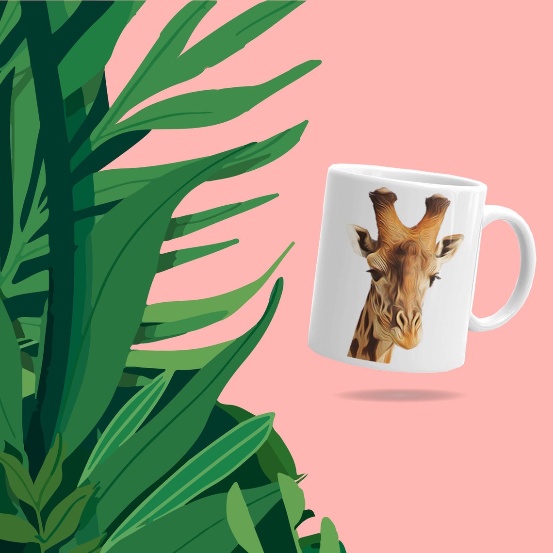 Giraffe Coffee Mug Giraffe Coffee Cup Giraffe Designed Mug Etsy