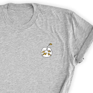 Goldfish Shirt, Goldfish Tank T-Shirt, Cute Fish Tee Shirt, Fish Friend Shirt, Fish Tee, Gift for Fish Lover Friend, Goldfish UNISEX T-Shirt