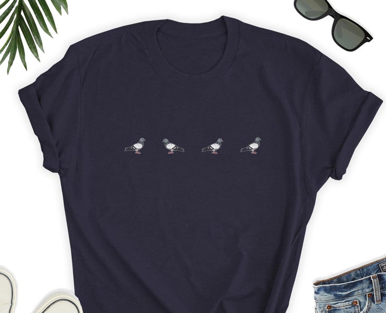 Maglietta piccione, maglietta carina per gli amanti dei piccioni, maglietta divertente piccione, maglietta regalo per amici piccioni, maglietta piccione, maglietta unisex regalo per amici amanti degli animali immagine 5