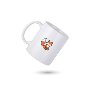 Fox Coffee Mug, Fox Personalized Mug, Cute Fox Coffee Cup, Fox Friend Mug, Gift for Him, Gift for Her, Co-worker Gift
