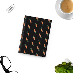 Carrot Journal Spiral Notebooks, Cute Carrot Journal, Gift for Carrot Lover Friend Notebook, Cute Carrot Notebook Journal, Carrots Journal