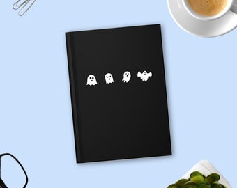 Ghosts Journal Spiral Notebooks, Halloween Ghosts Journal, Gift Halloween Ghost Lover Notebook, Halloween Ghost Notebook, Cute Ghost Journal