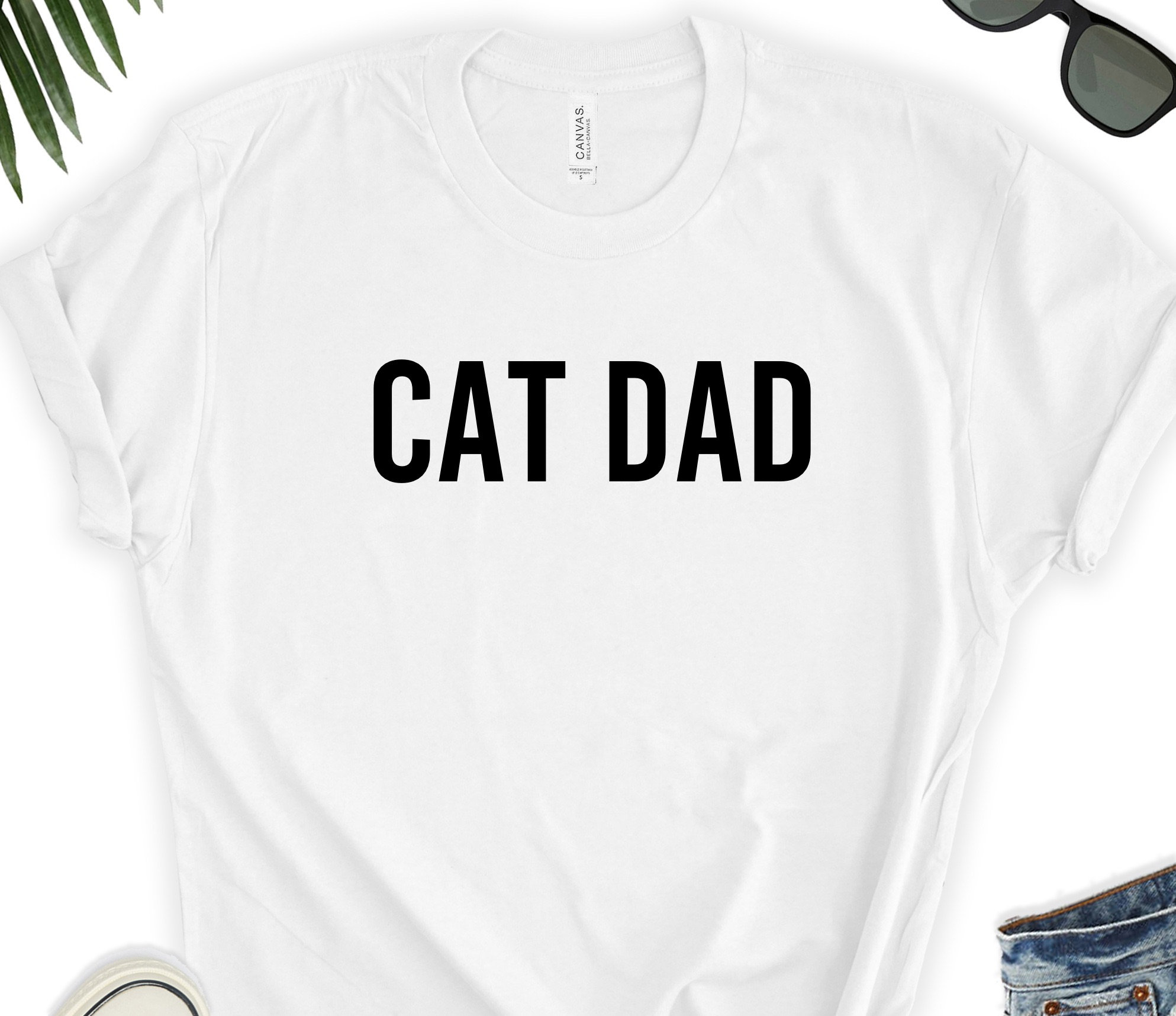 Cat Dad Shirt Tee / Cat TShirts / Cat Dad Shirt / Cat Dad Etsy