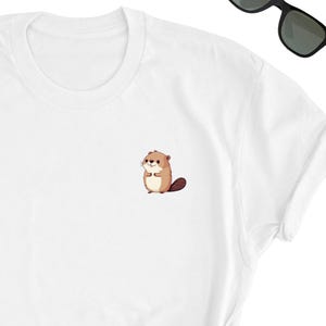 Beaver Shirt, Beaver Cute T-Shirt, Fun Beaver Tee Shirt, Beaver Friend Gift Shirt, Animal Tee, Gift For Beaver Lover Friends UNISEX T-Shirt