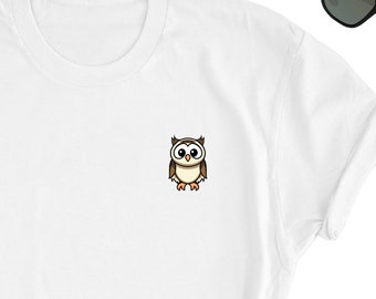 Owl Shirt, Cute Owl Icon Lover T-Shirt, Owl Tee Shirt, Fun Owl Lover Gift Shirt, Owl Tee, Gift For Owl Lover Friend, Cute Owl Bird Tee Gift