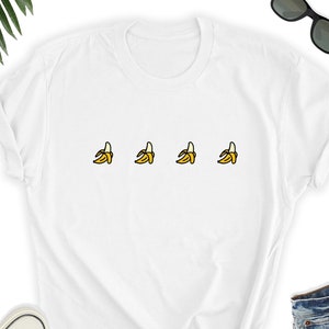 バナナシャツ、バナナ愛好家Tシャツ、かわいいバナナTシャツ、バナナ愛好家ギフトシャツ、バナナTシャツ、フルーツ愛好家の友人へのギフトユニセックスTシャツ