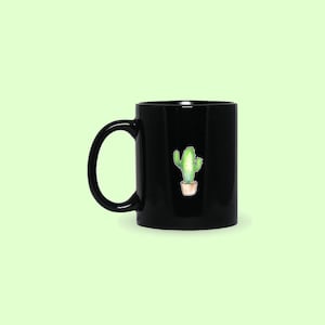 Cactus Coffee Mug, Cactus Personalized Mug, Cute Cactus Coffee Cup, Desert Lover Mug, Gift for Him, Gift for Her, Co-worker Gift