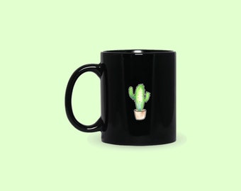 Cactus Coffee Mug, Cactus Personalized Mug, Cute Cactus Coffee Cup, Desert Lover Mug, Gift for Him, Gift for Her, Co-worker Gift