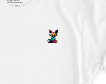 Fox Shirt // Fox Pocket Shirt // Fox Shirt // Fox Pocket Shirt // Cute Fox Tee // Fox Top - Short-Sleeve Unisex T-Shirt