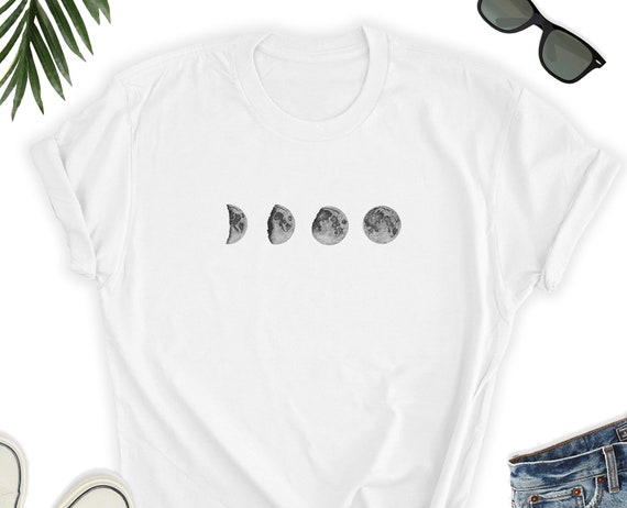 Camisa Fases Lunares Camisa Luna Fases Lunares Camisa Unisex Luna Etsy Mexico