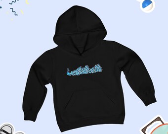 Peacock kinder- en peuterhoodies sweatshirts, leuk Peacock Kid cadeau, cadeau voor Peacock liefhebber kind, Cute Peacocks Kid hoodie, leuke Peacock waggel