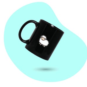 Sheep Cute Coffee Mug, Sheep Personalized Mug, Sheep Coffee Cup, Sheep Lover Mug, Gift for Him, Gift for Her, Sheep Co-worker Gift