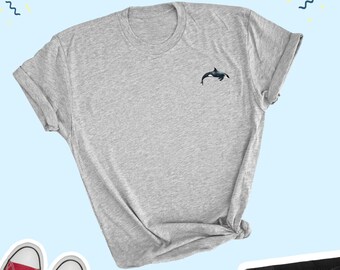 Killerwal T-Shirt, Orca T-Shirt, Ozean Tier Shirt, Meeresgeschöpf Top, Marine Wildtier Grafik T-Shirt, Süßer Wal Liebhaber Freund UNISEX Shirt