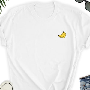 Banana Shirt / Fruit Shirt / Banana minimalist shirt / Summer T-shirt / Festival Fruit Tees / Beach Clothing / Vacation Clothing