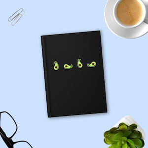 Avocado Notizbuch, Avocado süßes Journal, Geschenk für Avocado-Liebhaber-Freund-Notizbuch, süßes Avocado-Notizbuch, Avocado-Geschenk-Journal