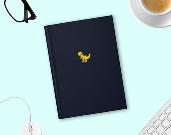 Dinosaur Journal Spiral Notebooks, Fun T-Rex Dinosaur Journal, Gift for Dinosaur T-Rex Lover Friend Notebook, T-Rex Dino Notebook Journal