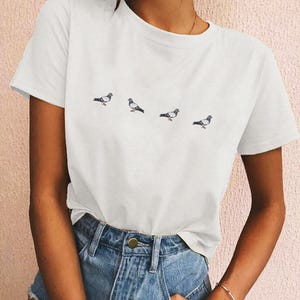 Maglietta piccione, maglietta carina per gli amanti dei piccioni, maglietta divertente piccione, maglietta regalo per amici piccioni, maglietta piccione, maglietta unisex regalo per amici amanti degli animali immagine 1