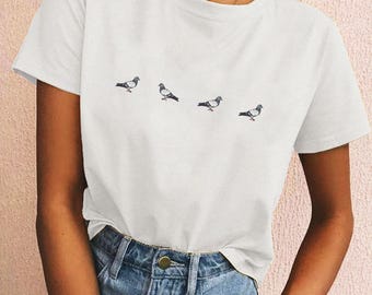 Shirt duif, schattige T-shirt duif minnaar, leuk T-shirt duif, cadeau shirt duif vriend, T-shirt duif, cadeau dierenvriend vriend UNISEX-shirt
