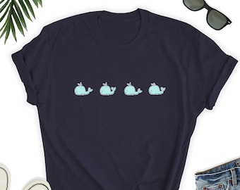Whale Shirt, Whale Ocean Lover T-Shirt, Cute Whale Tee Shirt, Whales Lover Gift Shirt, Whale Tee, Gift for Ocean Lover Friends UNISEX Shirt