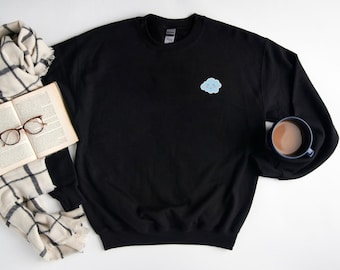 Cloud Cute Sweatshirt, Happy Cloud Sweater, Cute Cloud Sweatshirt, Cloud Sweater Gift, Cloudy Sweater UNISEX Gift