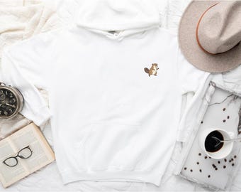 Beaver Lover Hoodie, Beaver Icon Hoodie, Beaver Icon Hooded Sweater, Beaver Lover Sweatshirt, Cute Beaver Gift, Beaver UNISEX ADULTS Hoodie