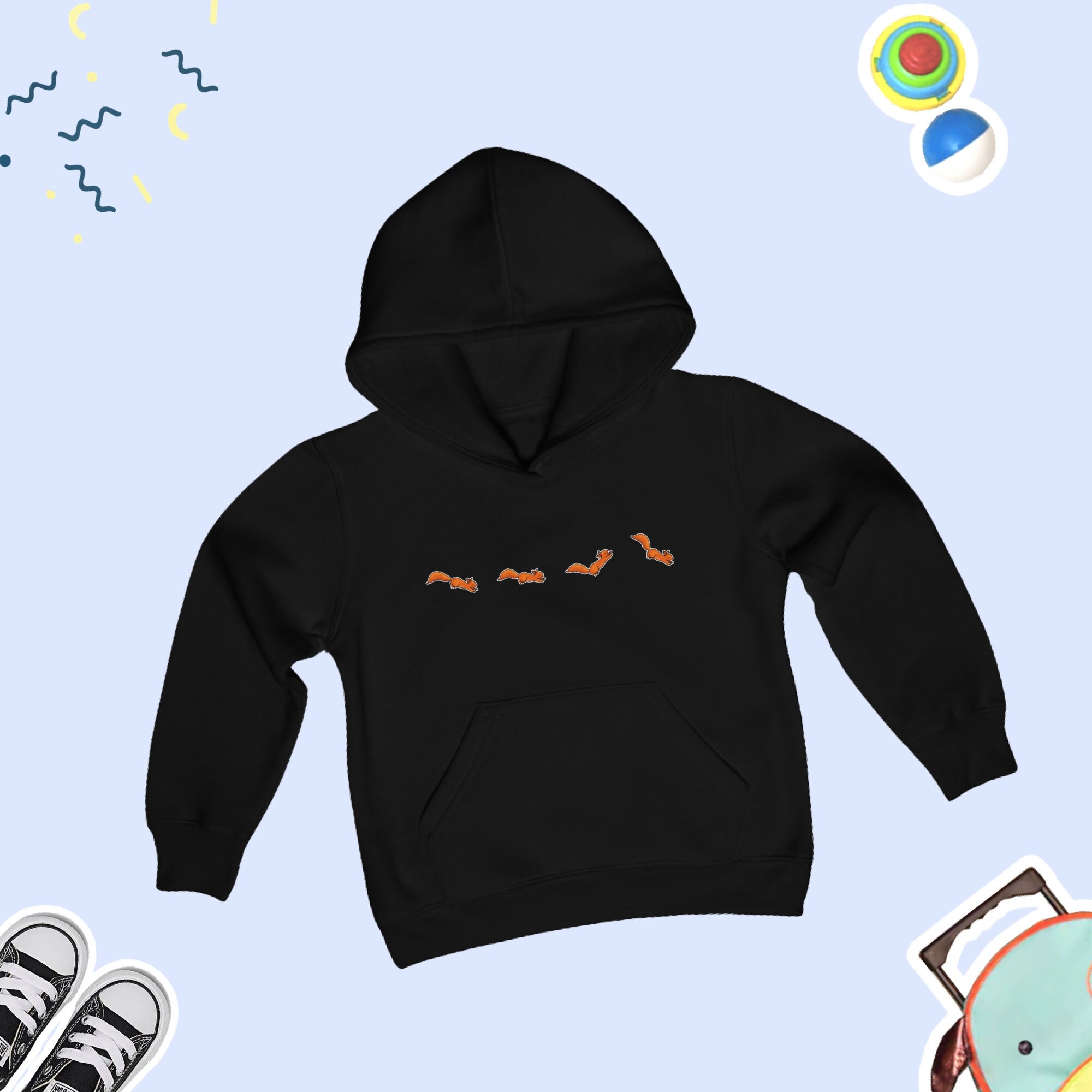 Squirrel Kids Toddler Hoodies Sweatshirts Fun Squirrel Kid Gift