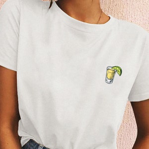 Tequila Shirt, schattig Tequila Shot minnaar T-shirt, Tequila T-shirt, Tequila Shot minnaar cadeau shirt, Tequila Tee, cadeau voor Tequila icon minnaar F