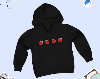 Apple Kids Toddler Hoodie, Apple Sweatshirt, Cute Apple Kid Gift, Gift Apple lover kid, Cute Apples Lover Kid Hoodie, Cute Apple Toddler