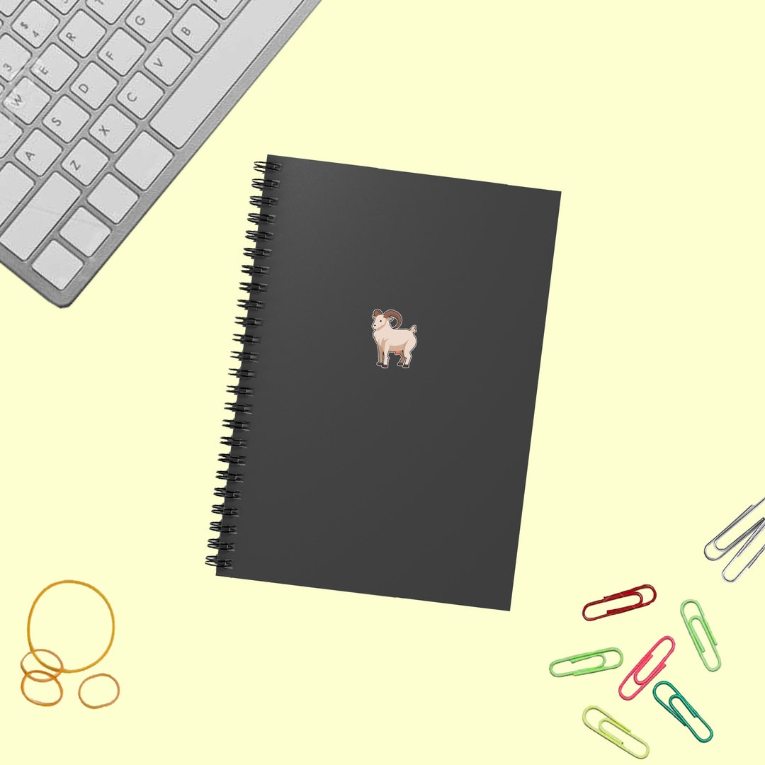 Goat Journal Spiral Notebooks, Cute Goat Journal, Gift for Goat Friend ...