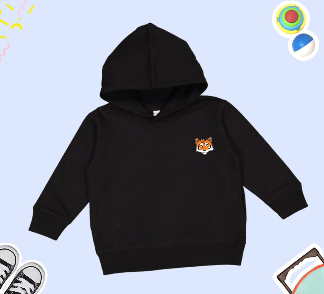 Kids Toddler Boys' Hoodie & Sweatshirt Long Sleeve Tiger Print Color main image 1