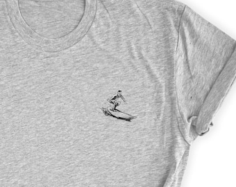 Surfer T-Shirt / Surfer Wave Shirt / Cute Beach Lover Shirt / Gift for Surfer Friend / Surf UNISEX Tee / Surf Lover Tee / Surf Travel Shirt